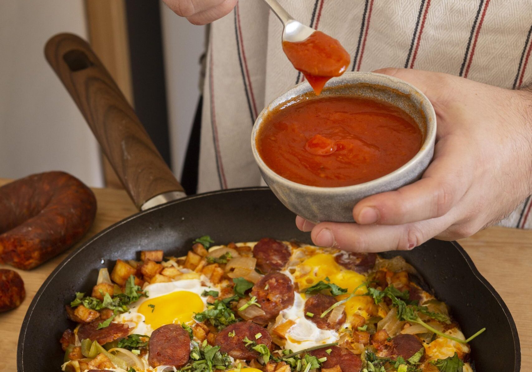 delicious-meal-with-chorizo-sausage